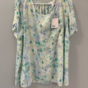 LC Lauren Conrad Floral Print Women's Blouse
